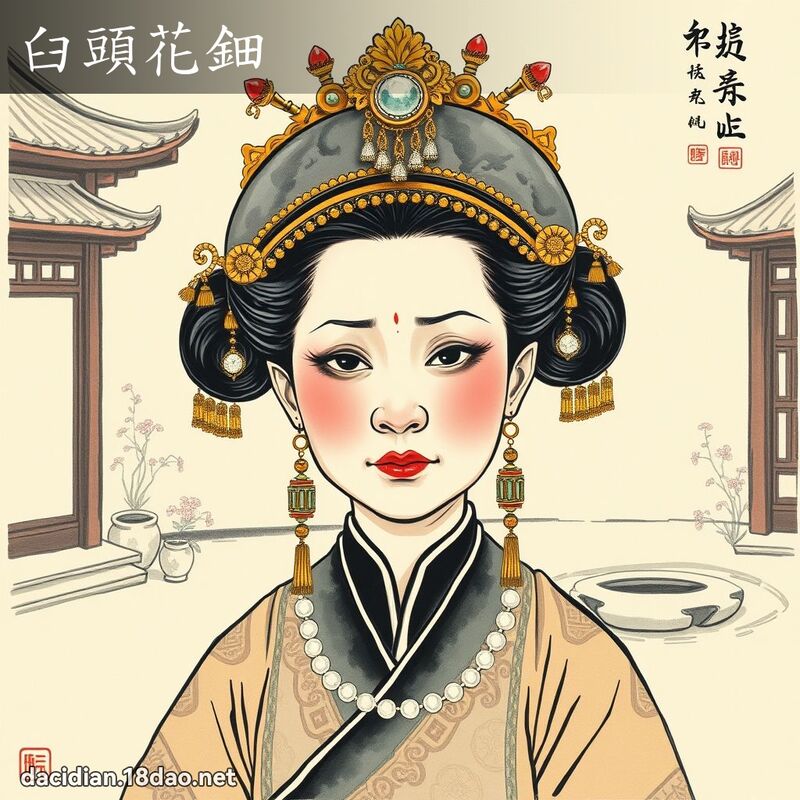 臼头花鈿 配图