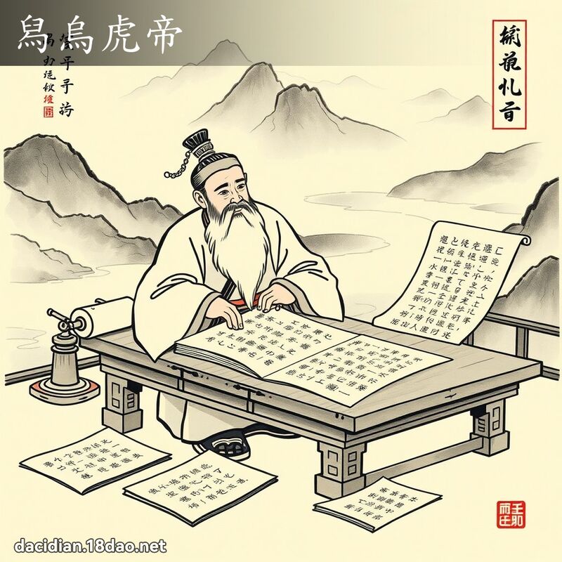 舄乌虎帝 配图