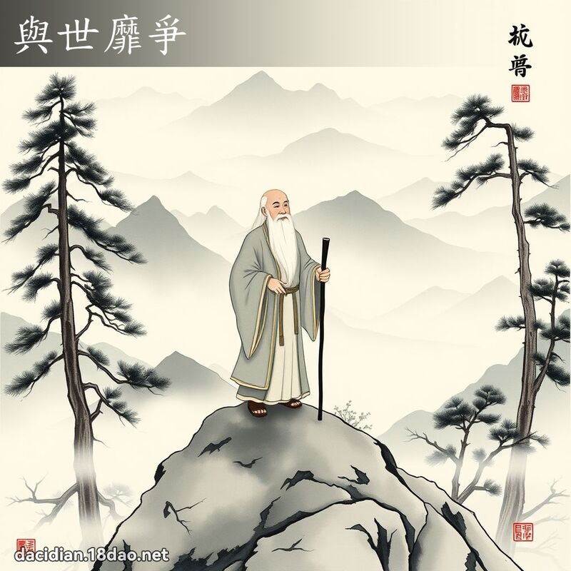 与世靡爭 配图