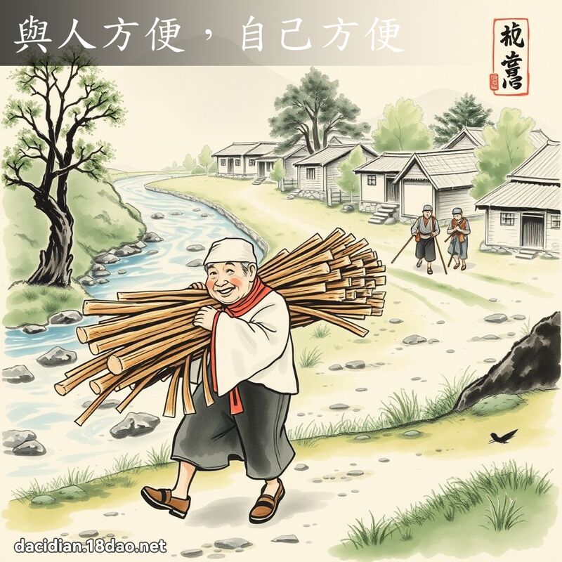 与人方便,自己方便 配图
