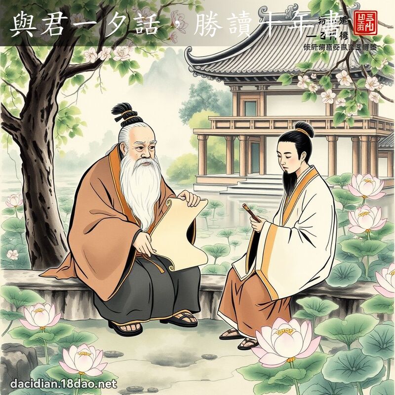 与君一夕话,胜读十年书 配图