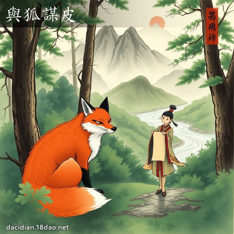 与狐谋皮 配图