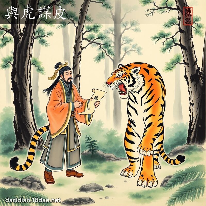 与虎谋皮 配图
