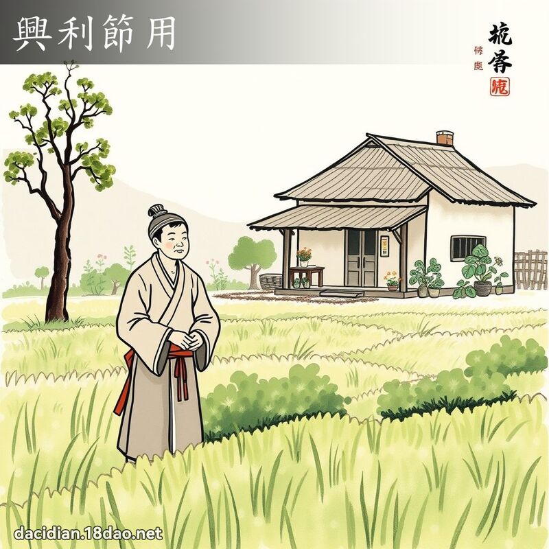 兴利节用 配图