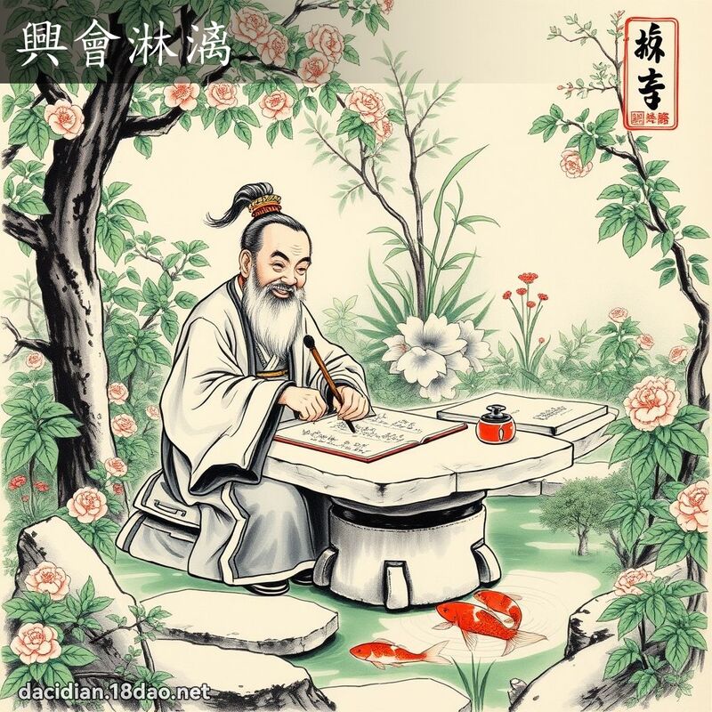 兴会淋漓 配图