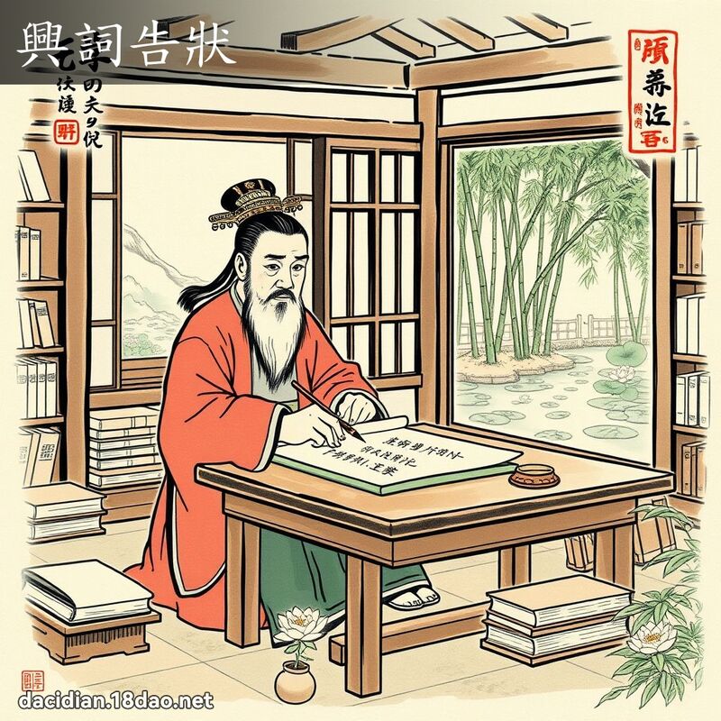 兴词告状 配图