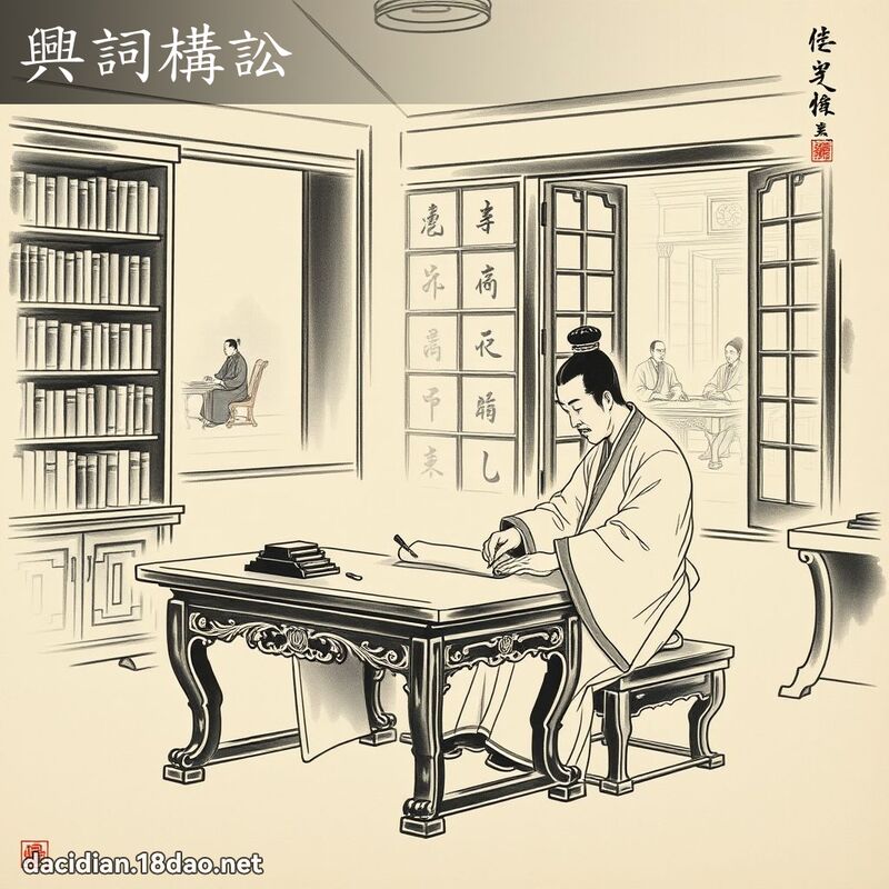兴词构讼 配图
