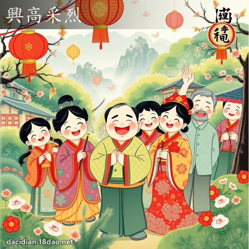 兴高采烈 配图