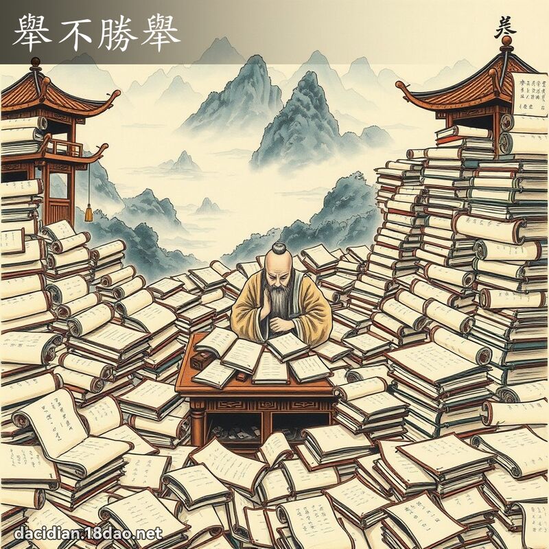 举不胜举 配图