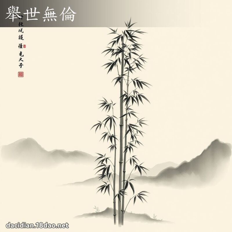 举世无伦 配图