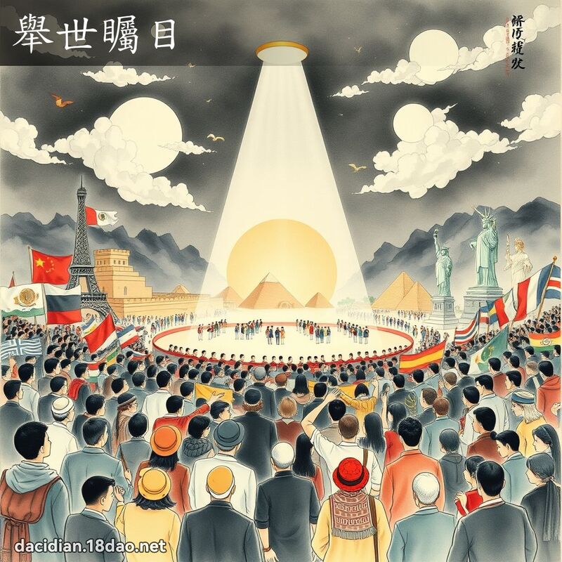 举世瞩目 配图