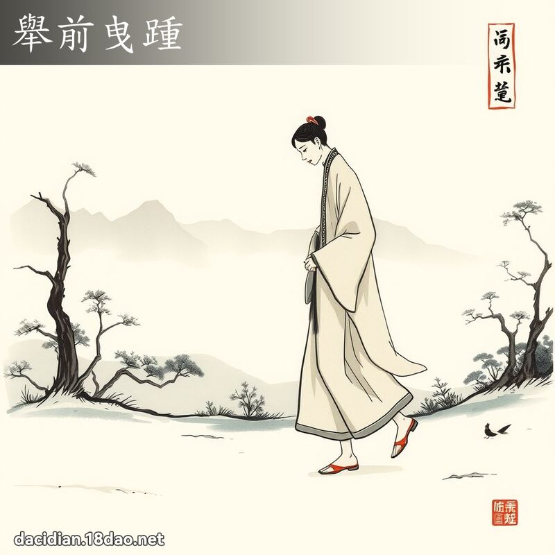 举前曳踵 配图