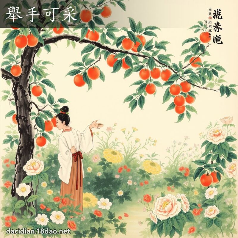 举手可采 配图