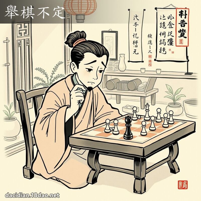 举棋不定 配图