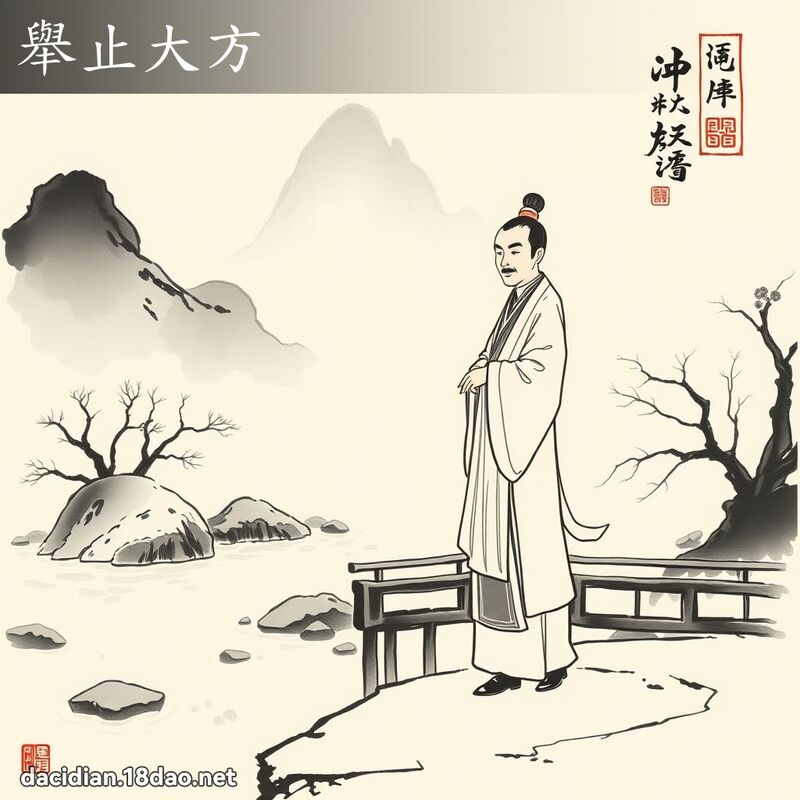 举止大方 配图