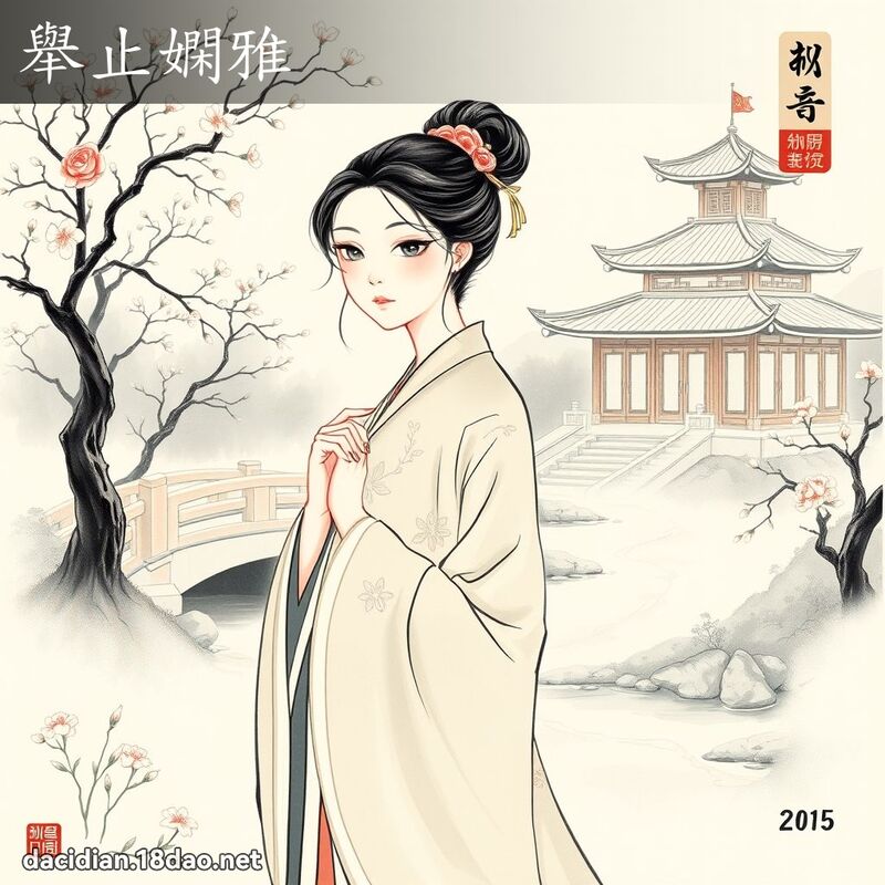举止嫻雅 配图