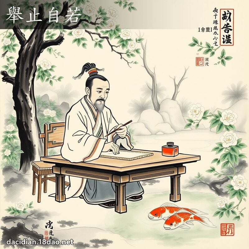 举止自若 配图
