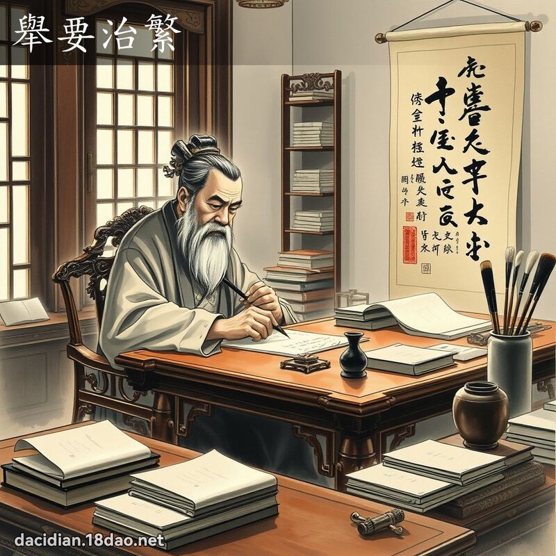 举要治繁 配图