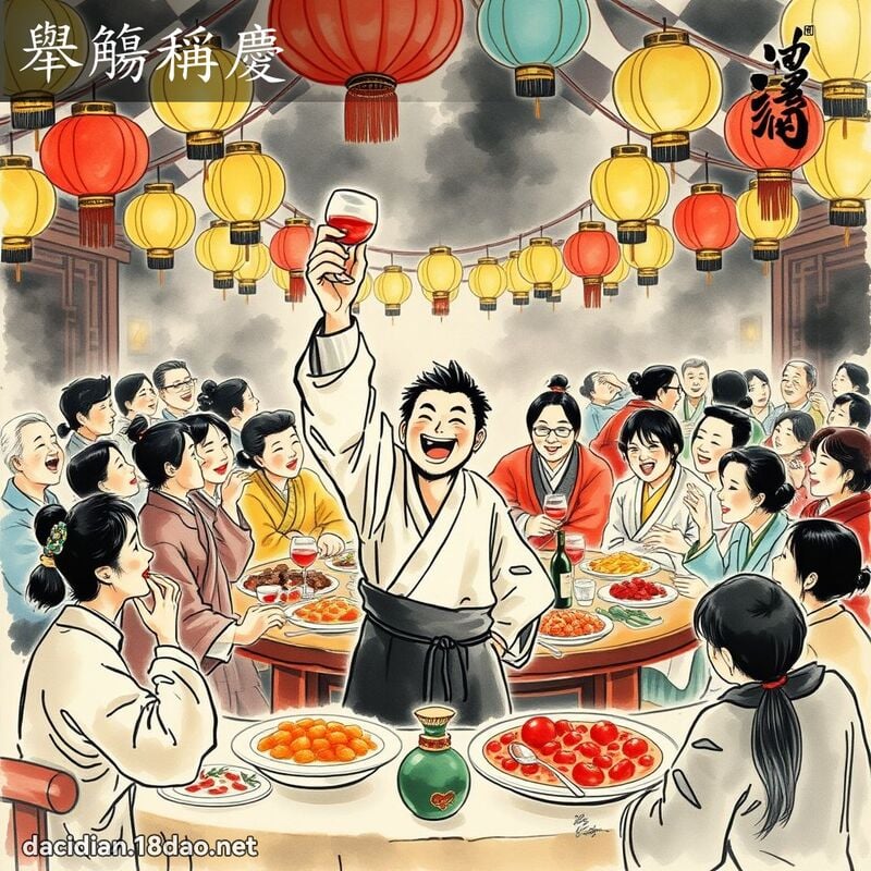 举觴称庆 配图
