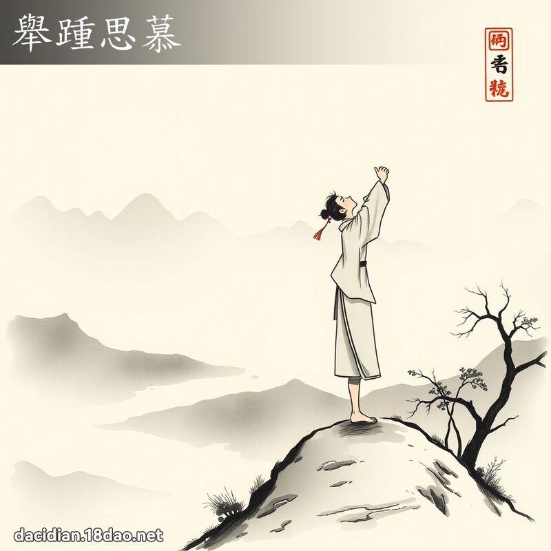 举踵思慕 配图