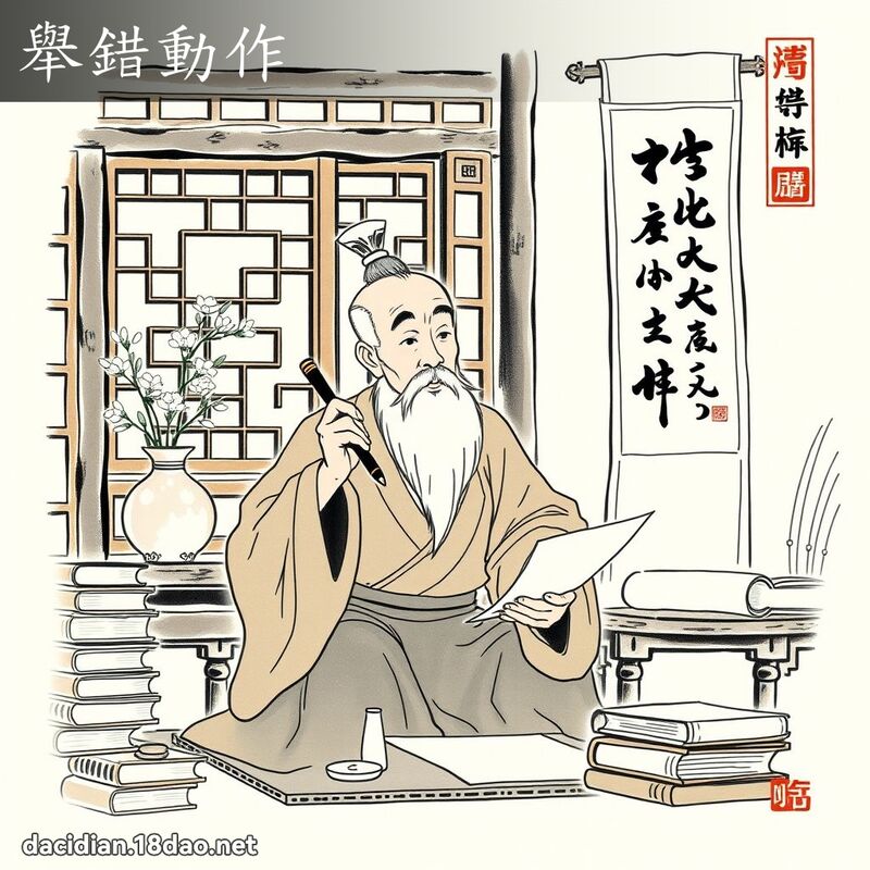 举错动作 配图