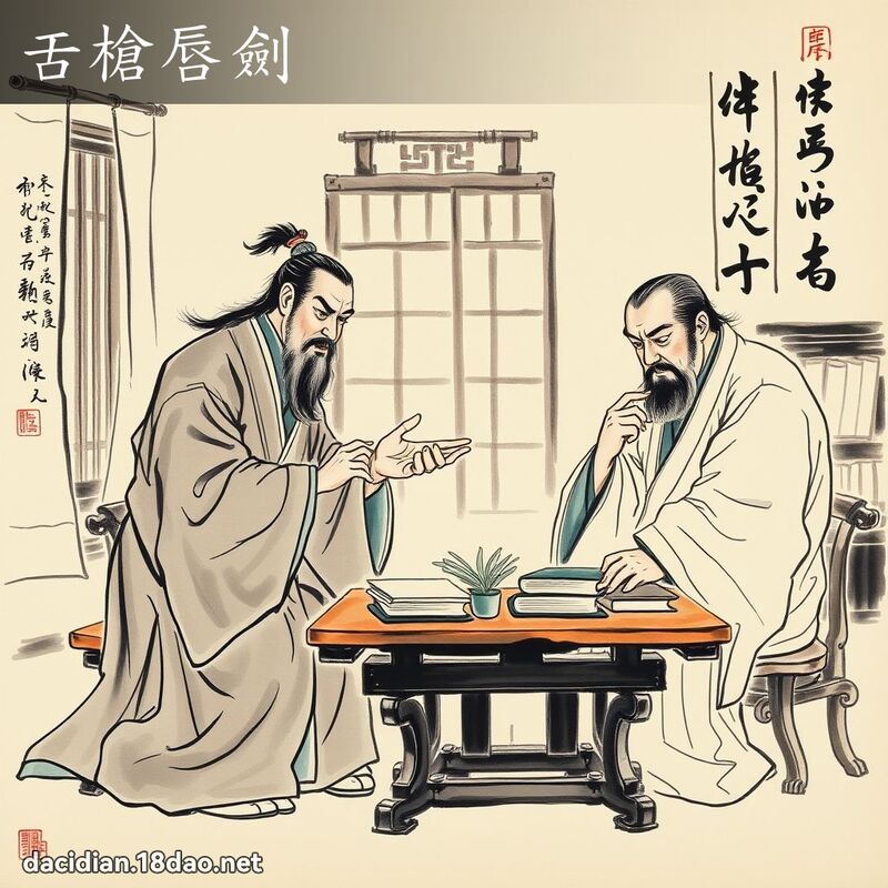 舌枪唇剑 配图