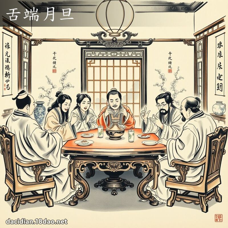 舌端月旦 配图