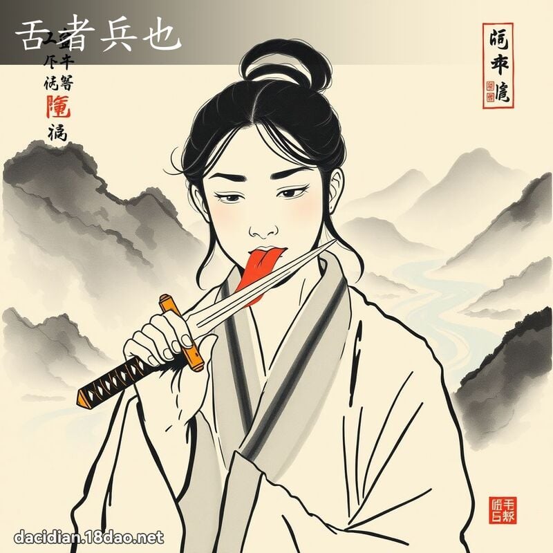 舌者兵也 配图