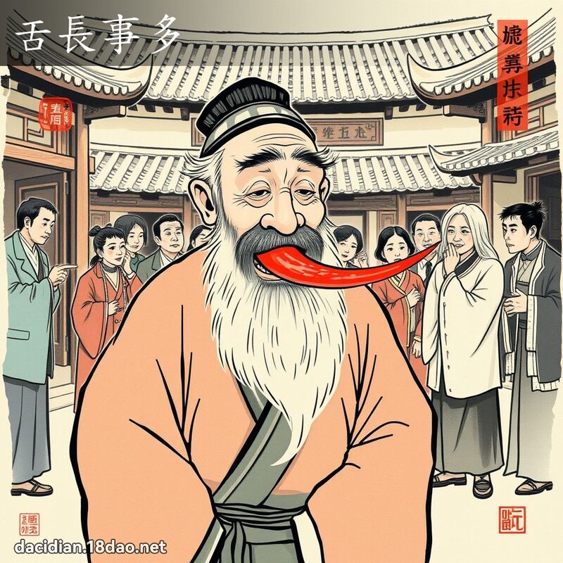 舌长事多 配图