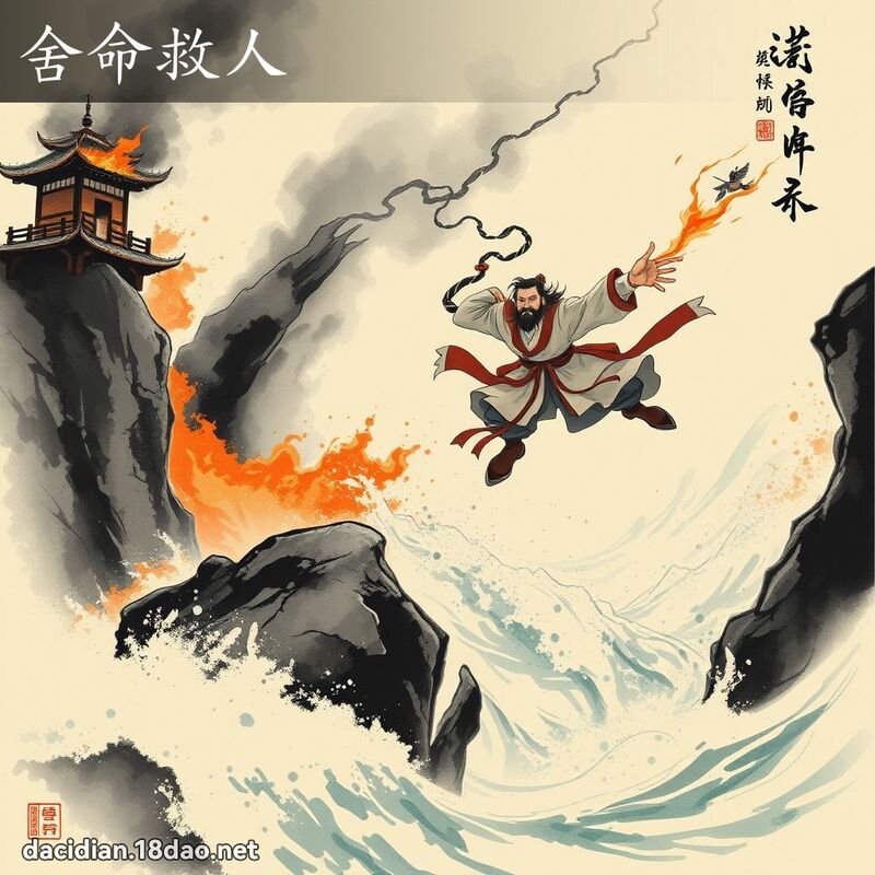 舍命救人 配图