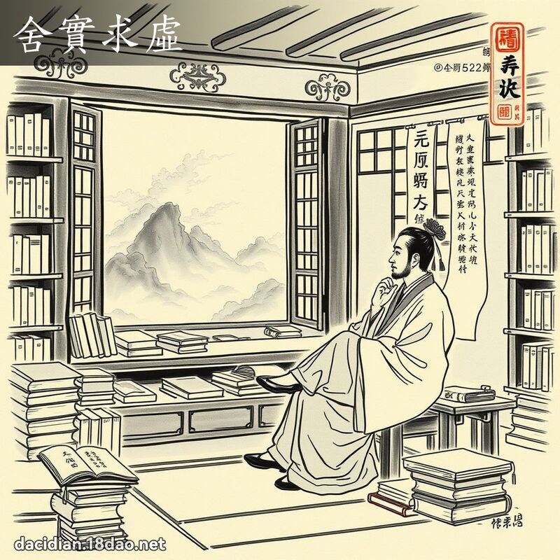 舍实求虚 配图