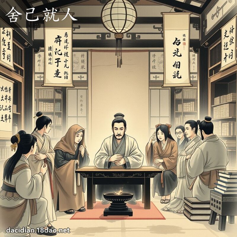 舍己就人 配图