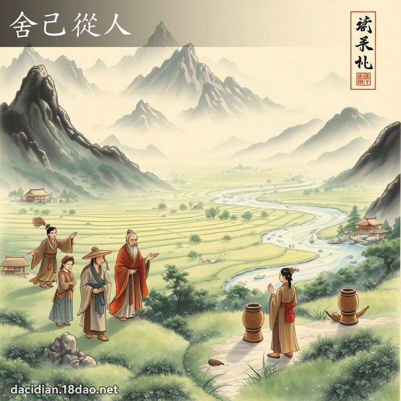 舍己从人 配图