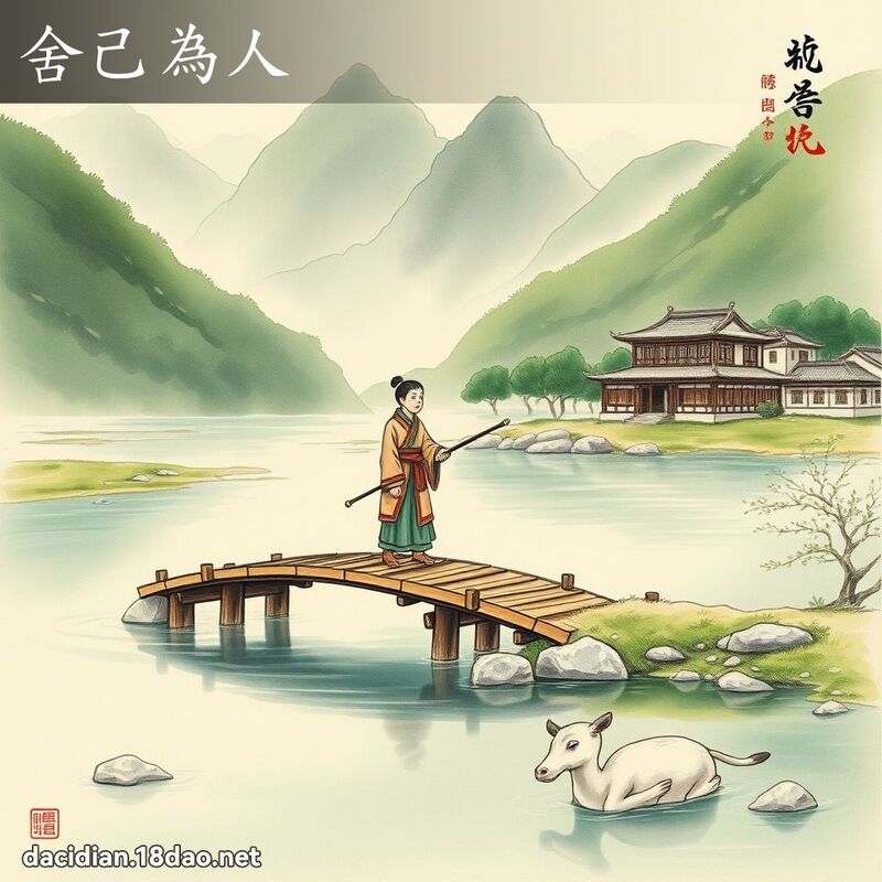 舍己为人 配图