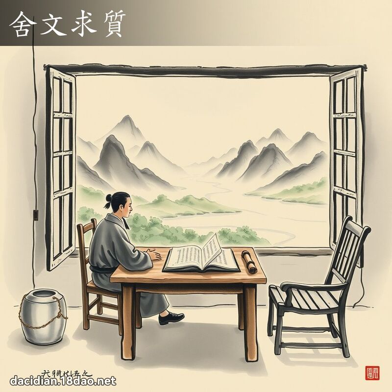 舍文求质 配图
