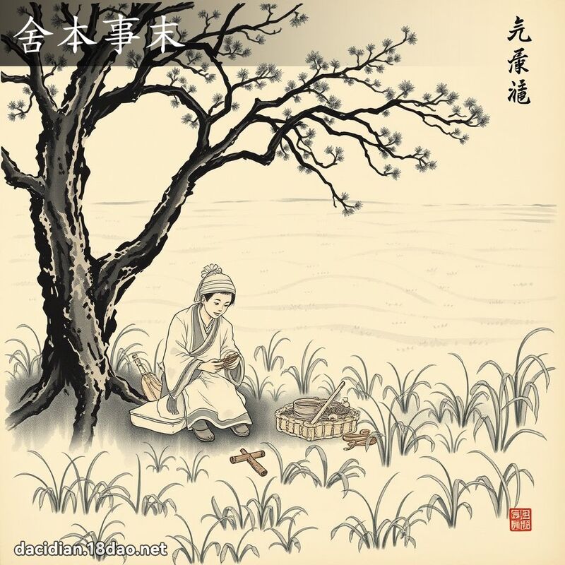 舍本事末 配图