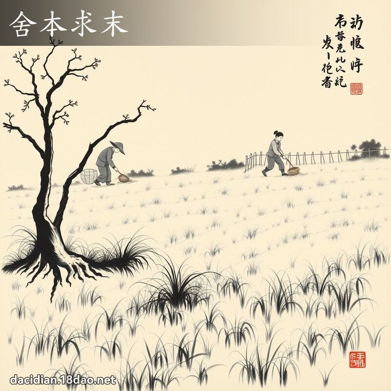 舍本求末 配图