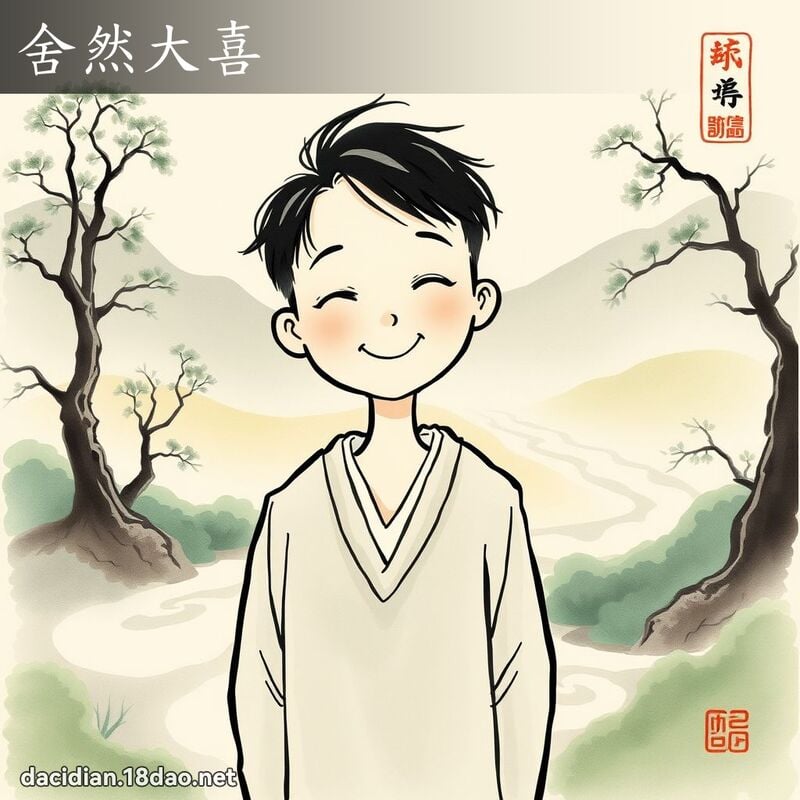 舍然大喜 配图