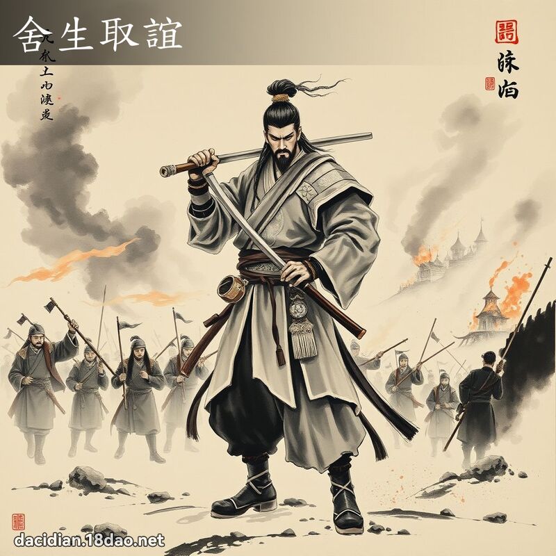 舍生取谊 配图