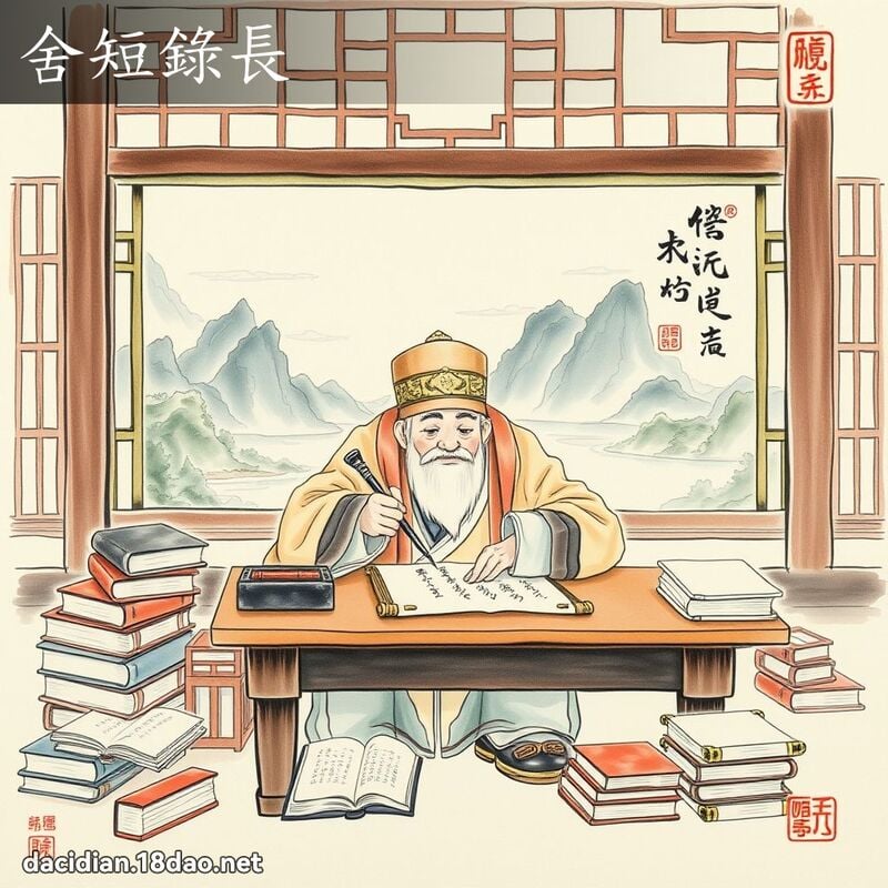 舍短录长 配图