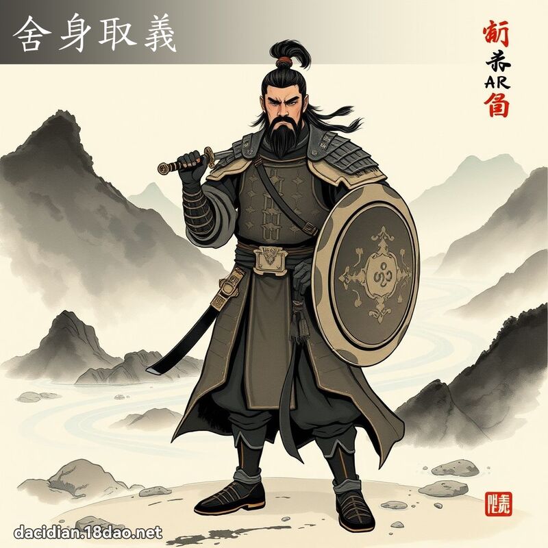 舍身取义 配图