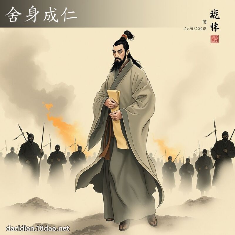 舍身成仁 配图