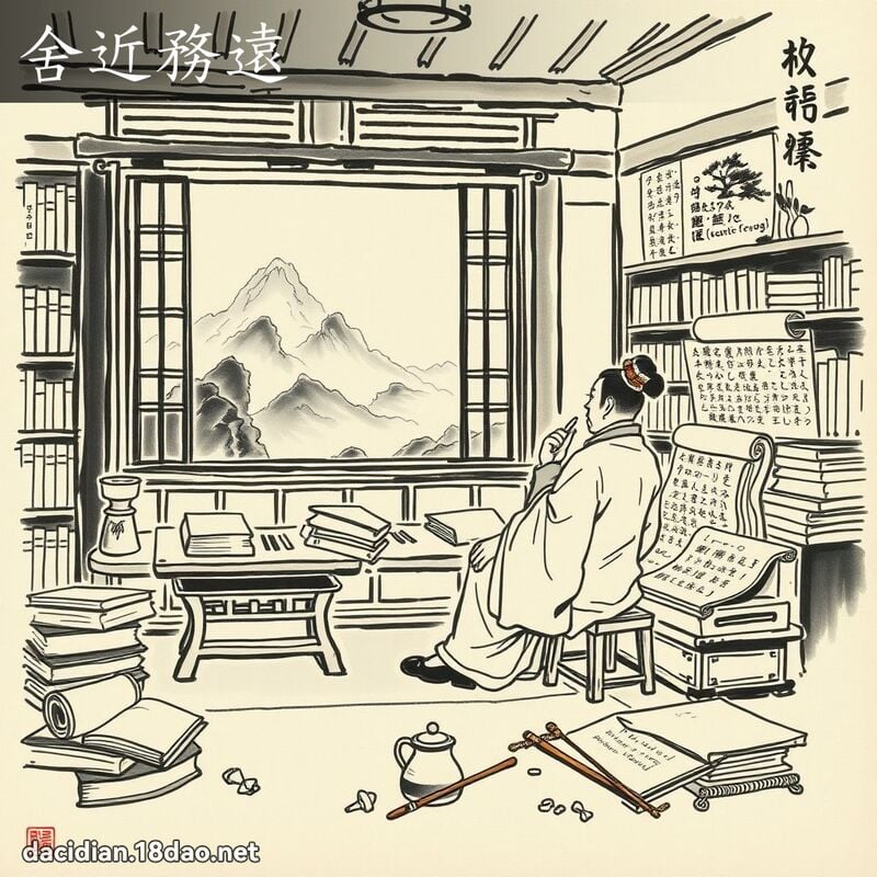 舍近务远 配图