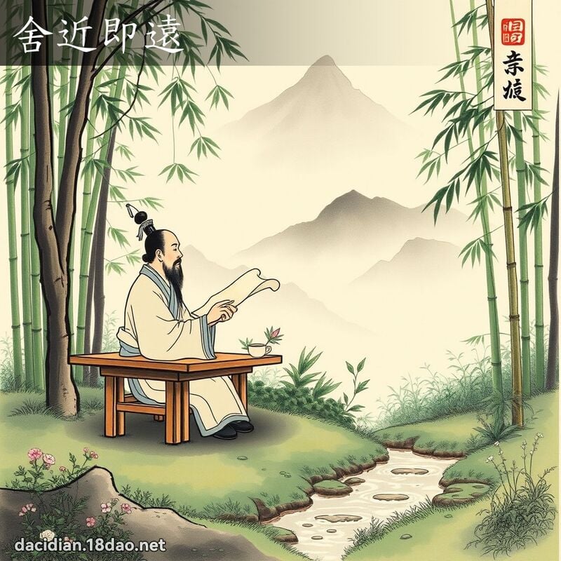 舍近即远 配图