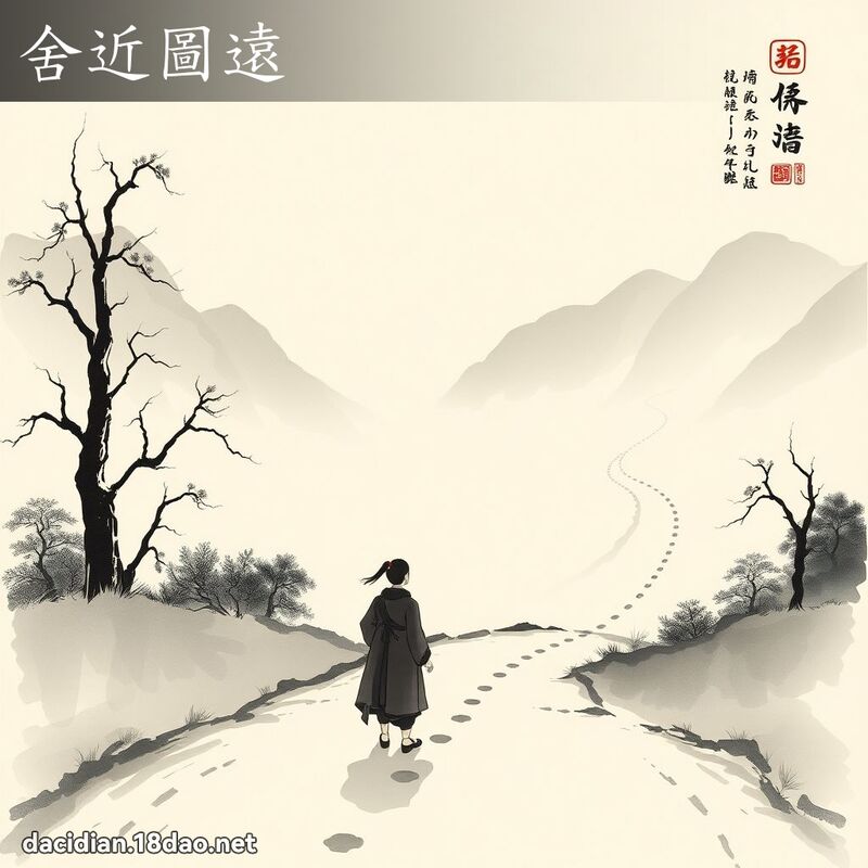舍近图远 配图