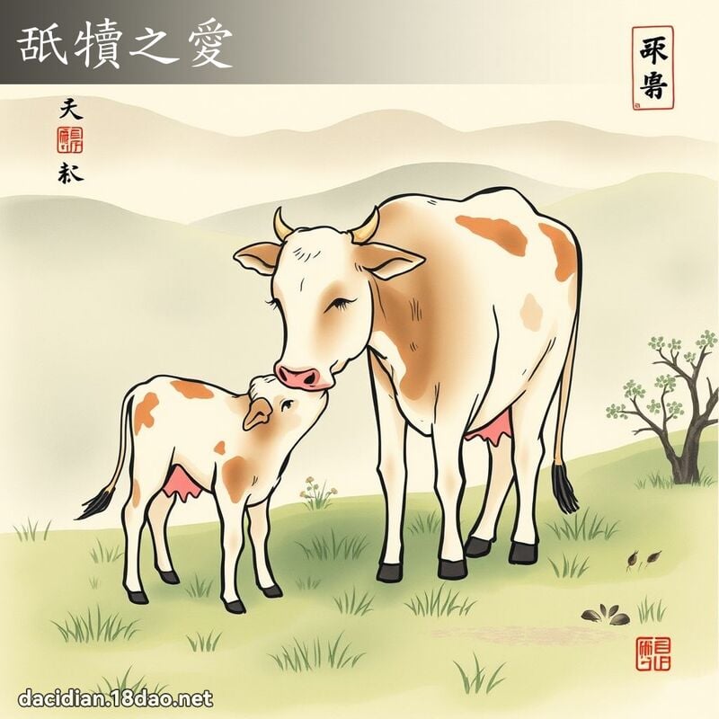 舐犊之爱 配图