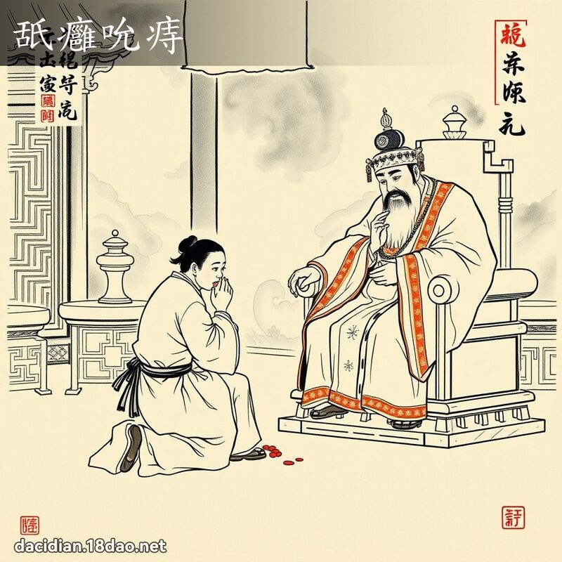舐痈吮痔 配图