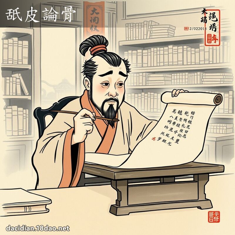 舐皮论骨 配图
