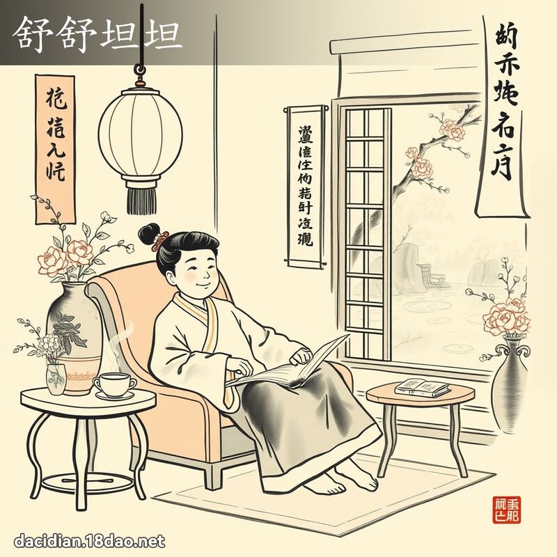 舒舒坦坦 配图