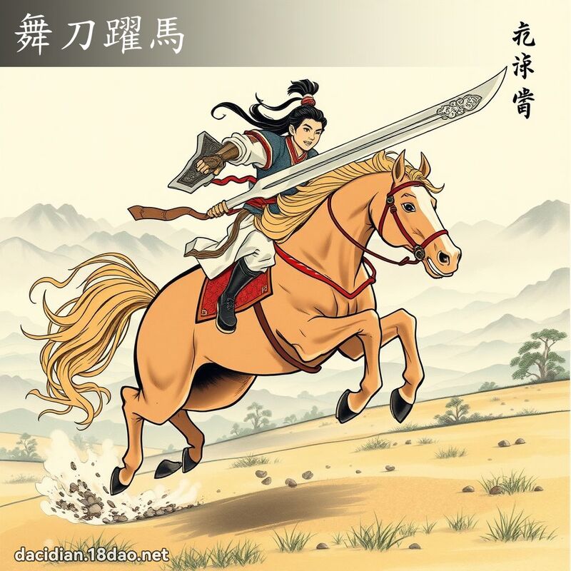 舞刀跃马 配图